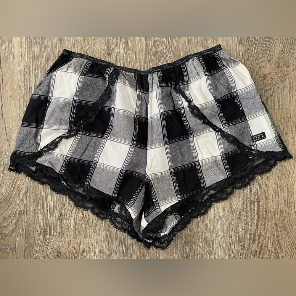 NWT Victorias Secret Plaid Pajama Sleep Shorts-Size XS